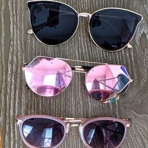 $5 each or $10 all three stylish women sunglasses